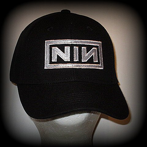 NINE INCH NAILS - EMBROIDERED BASEBALL CAP - Adjustable Velcro Back